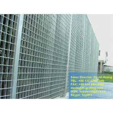 Clôture en grille en acier galvanisé, clôture galvanisée en acier, clôture en grille métallique galvanisée